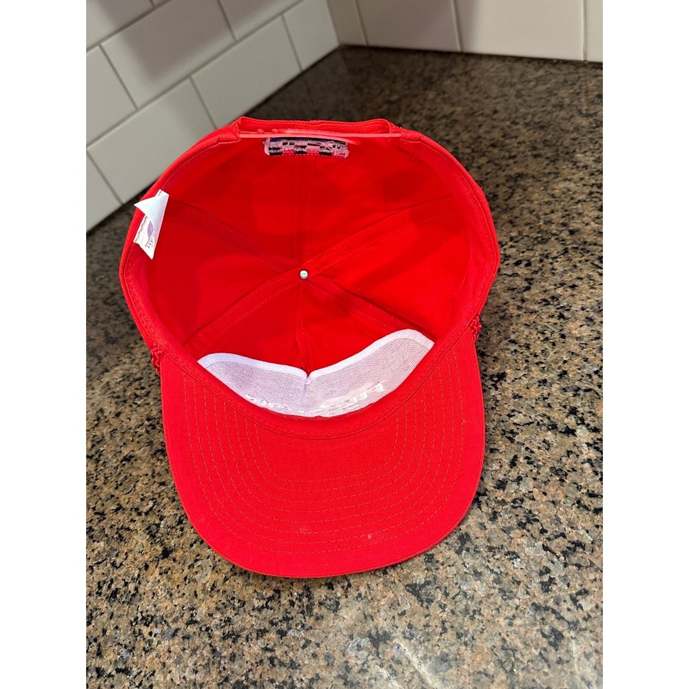 Firestone Racing Headmost Vintage Rope Snapback Hat Red IndyCar Auto Racing - Picture 6 of 8